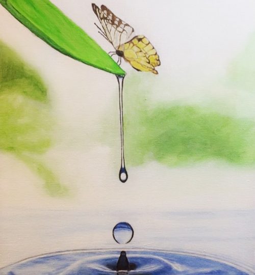 The Drop (Acrylic on Canvas)
